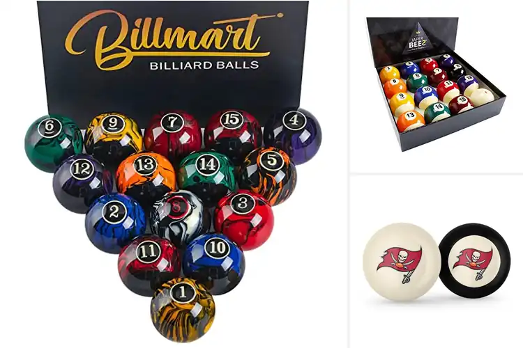 Detailed view of Best Buccaneers Billiard Balls