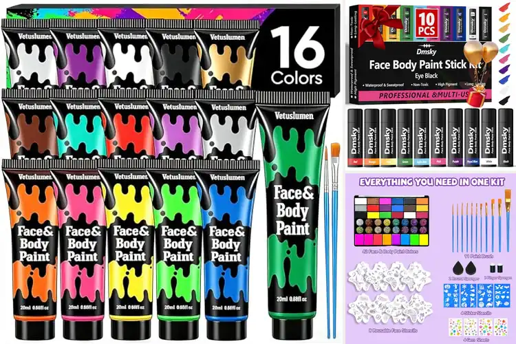 Detailed view of Best Face Body Paints: Vibrant, Safe & Fun Picks