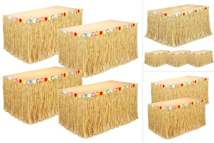 Detailed view of Best Luau Table Skirts