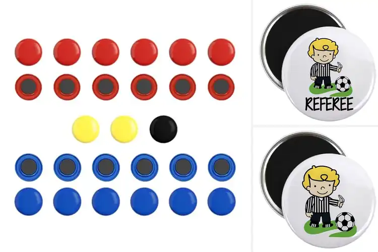 Detailed view of Best Referee Magnets