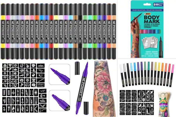Detailed view of Best Temporary Tattoo Markers